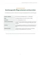 Vorschau - Stundenentwürfe - Unterrichtsentwurf: Beziehungsvolle Pflege erkennen und beurteilen | BFS Sozialpädagogik | Unterrichtsbesuch & Referendariat - Deckblatt