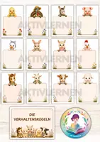 Náhled - Farm - die Verhaltensregeln - Klassenzimmerdeko zum Thema Bauernhof - boční 1