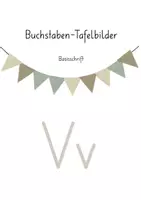 Vorschau - Poster - Tafelmaterial Buchstaben V | 1. Klasse | Schrifterwerb - Deckblatt