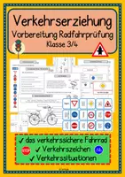 Vorschau - Unterrichtsreihen - Fahrradprüfung Verkehrserziehung - Deckblatt