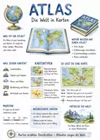 Vorschau - Arbeitsblätter - Lernplakat + Arbeitsblätter zum Thema "Atlas" + Lösung & MP3 + Infografik - Deckblatt