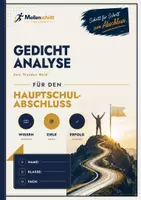 Vorschau - Arbeitsblätter - Gedichtanalyse Klasse 9 – „Zwei Stunden Wald“ mit Lösungen | Hauptschulabschluss 2027 Deutsch Baden-Württemberg - Deckblatt
