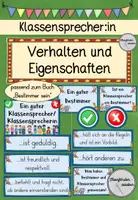 Vorschau - Bildkarten - Klassensprecher:in - Verhalten und Eigenschaften ("Bestimmer sein") - Deckblatt