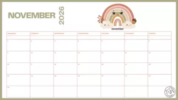 Voorbeeld - Schoolkalender 2026-2027 per maand - Pagina 3