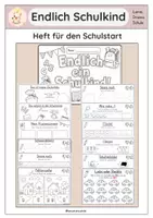 Vorschau - Arbeitsblätter - Einschulungsheft - Schulstart, Klasse 1, Schulkind - Deckblatt