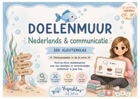 Voorbeeld - Doelenmuur Nederlands en communicatie (2de kleuterklas) - Voorblad