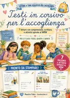 anteprima - Schede informative - 7 Testi in corsivo per l'accoglienza - attività WRW - Pagina di copertina