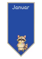 Vorschau - Anderer Materialtyp - Geburtstagskalender Waschbär / Waschbärenklasse - Seite 1