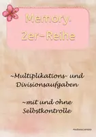 Vorschau - Spiele - Memory® 2er-Reihe ~ Division und Multiplikation mit und ohne Selbstkontrolle - Deckblatt