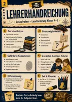 Vorschau - Stundenentwürfe - Deutsch: "Lesepiraten" | Leseförderung | Klasse 4, 5, 6 - Seite 1