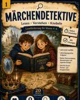 Vorschau - Stundenentwürfe - Deutsch: "Märchendetektive" | Leseförderung | Klasse 4, 5, 6 - Deckblatt