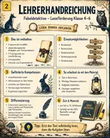 Vorschau - Stundenentwürfe - Deutsch: "Fabeldetektive" | Leseförderung | Klasse 4, 5, 6 - Seite 1
