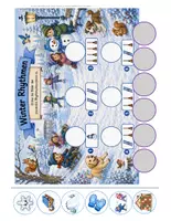 Vorschau - Arbeitsblätter - Rhythmusbausteine Winter – Differenzierte Klammerkarten für Musik | Rhythmus lesen, klatschen & zuordnen (Klasse 1–4) - Seite 1