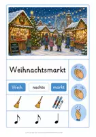 Vorschau - Stundenentwürfe - Rhythmusbausteine Winter – Bildkarten, Tafelmaterial, Arbeitsblätter & Lehrerhandreichung | Musikunterricht Grundschule Klasse 1–4 - Seite 2