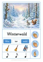 Vorschau - Stundenentwürfe - Rhythmusbausteine Winter – Bildkarten, Tafelmaterial, Arbeitsblätter & Lehrerhandreichung | Musikunterricht Grundschule Klasse 1–4 - Seite 3