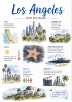 Vorschau - Arbeitsblätter - Lernposter + Arbeitsblätter zum Thema "Los Angeles" + Lösung & MP3 + Mindmap + Infografik - Deckblatt