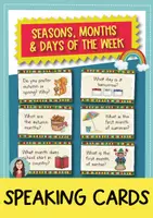 Vorschau - Fördermaterial/Inklusion - Speaking Cards Englisch – Seasons, Months & Days of the Week - Deckblatt