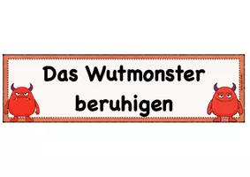 Vorschau - Fördermaterial/Inklusion - Beruhigungsmöglichkeiten bei Wut: Handlungsimpulse für Kinder / Tafelbild oder Poster / Classroom Management - Seite 3