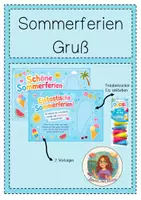 Vorschau - Poster - Sommerferien Gruß - OOPSI Eistüten - Deckblatt