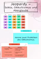 Vorschau - Spiele - Quiz (Jeopardy) - Sekte, Okkultismus und Aberglaube - Deckblatt
