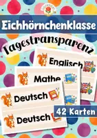 Vorschau - Präsentationen/Tafelbilder - Eichhörnchenklasse - Tagestransparenz (Klassentier) - Deckblatt