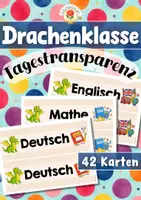 Vorschau - Präsentationen/Tafelbilder - Drachenklasse - Tagestransparenz (Klassentier) - Deckblatt