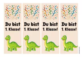 Vorschau - Mal- und Bastelvorlagen - Dinoklasse - Lesezeichen (Klassentier) - Seite 2