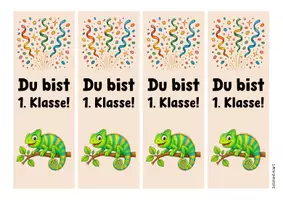 Vorschau - Mal- und Bastelvorlagen - Chamäleonklasse - Lesezeichen (Klassentier) - Seite 2