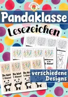 Vorschau - Mal- und Bastelvorlagen - Pandaklasse - Lesezeichen (Klassentier) - Deckblatt
