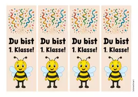Vorschau - Mal- und Bastelvorlagen - Bienenklasse - Lesezeichen (Klassentier) - Seite 2