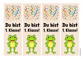 Vorschau - Mal- und Bastelvorlagen - Froschklasse - Lesezeichen (Klassentier) - Seite 2
