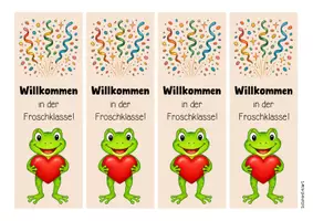 Vorschau - Mal- und Bastelvorlagen - Froschklasse - Lesezeichen (Klassentier) - Seite 3