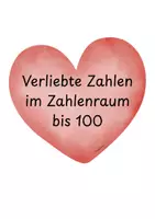 Vorschau - Poster - Verliebte Zahlen Zahlenraum bis 100 (2./3. Klasse) - Deckblatt