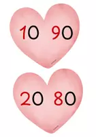 Vorschau - Poster - Verliebte Zahlen Zahlenraum bis 100 (2./3. Klasse) - Seite 1