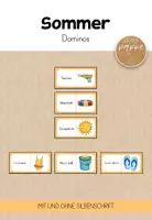 Vorschau - Spiele - Sommer Domino / Lesespiel / Kl. 1/2 - Deckblatt