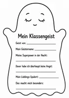 Vorschau - Mal- und Bastelvorlagen - Geister-Girlande | Bastelvorlage | Halloween/Herbst - Seite 3
