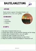 Vorschau - Mal- und Bastelvorlagen - Erntedank-Kürbis-Girlande | Bastelvorlage | Herbst - Seite 1