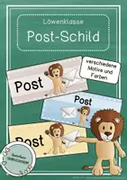 Vorschau - Poster - Postfach-Schild im Löwen-Design - Deckblatt
