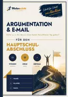 Vorschau - Arbeitsblätter - E-Mail schreiben Klasse 9 – „Fleischfreier Tag in der Mensa“ mit Lösungen | Argumentatives Schreiben Hauptschulabschluss 2027 BW - Deckblatt