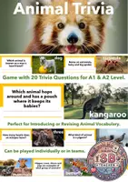 Vorschau - Spiele - Trivia Game: Animals (Presentation; More!2 Unit 4) - Deckblatt