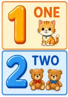 Προεπισκόπηση - Flashcards - Numbers Flashcards - Καρτέλες Αριθμων στα Αγγλικα - Εξώφυλλο