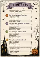 Vorschau - Arbeitsblätter - Halloween Reader’s Theatre – 4 Mini Plays | Differenziertes Lesetheater & Rollenlesen Englisch | Klasse 5–7 - Seite 1