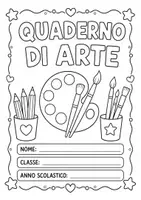 anteprima - Altro tipo di materiale - COPERTINE QUADERNI scuola primaria TUTTE LE MATERIE - Pagina 1