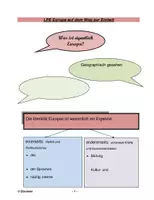 Vorschau - Arbeitsblätter - Was ist Europa? Einstieg bzw Überblick - Deckblatt