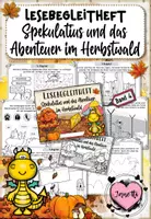 Vorschau - Arbeitsblätter - Spekulatius und das Abenteuer im Herbstwald | Lesebegleitheft Kl. 1/2 - Deckblatt