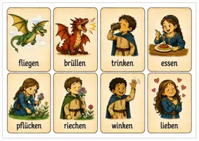 Vorschau - Fördermaterial/Inklusion - Pantomime - Verben erleben - Seite 2