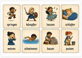 Vorschau - Fördermaterial/Inklusion - Pantomime - Verben erleben - Seite 3
