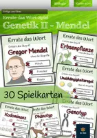 Vorschau - Spiele - Genetik (Mendel) - Errate das Wort-Spiel - Deckblatt