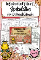 Vorschau - Arbeitsblätter - Spekulatius der Weihnachtsdrache | Lesebegleitheft Klasse 1/2 - Deckblatt
