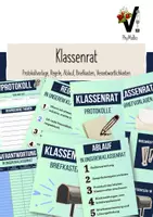 Vorschau - Arbeitsblätter - Klassenrat Vorlage - Deckblatt